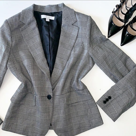 New York & Company Jackets & Blazers - NEW YORK & COMPANY Plaid Blazer